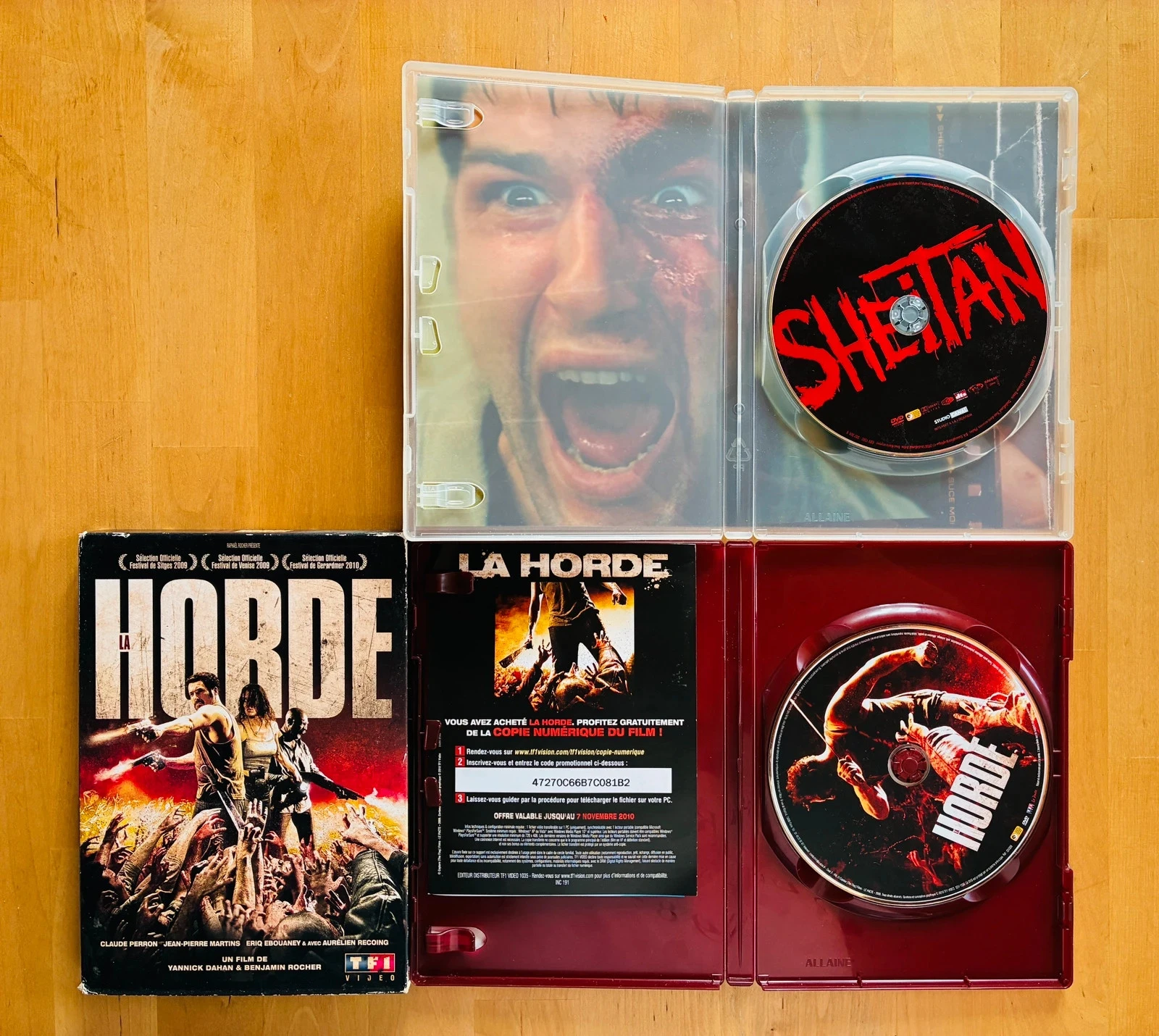 Lote 2 DVDs de terror cult made in France: Sheitan e La Horde. – photo 3